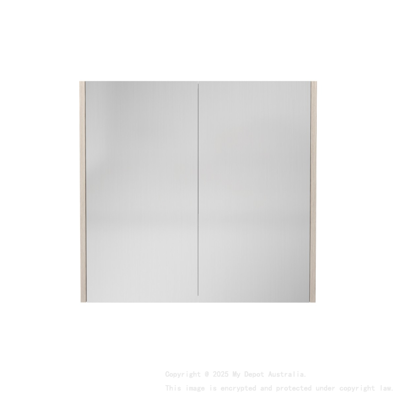 750×720×150mm Coastal Oak Camden Pencil Edge Shaving Cabinet