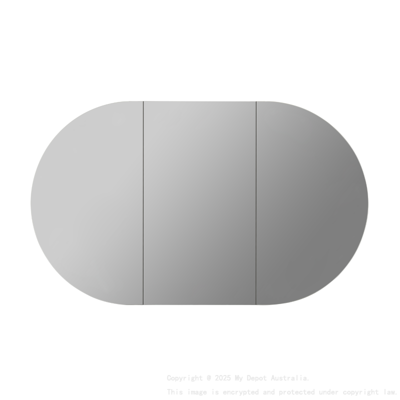 1500X800X150mm Matte Black Allison Pill Shaving Cabinet