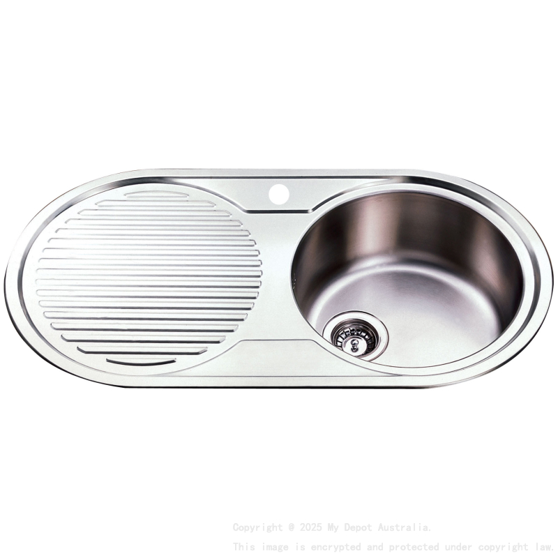 Single Bowl & Single Drainer 915 x 485mm