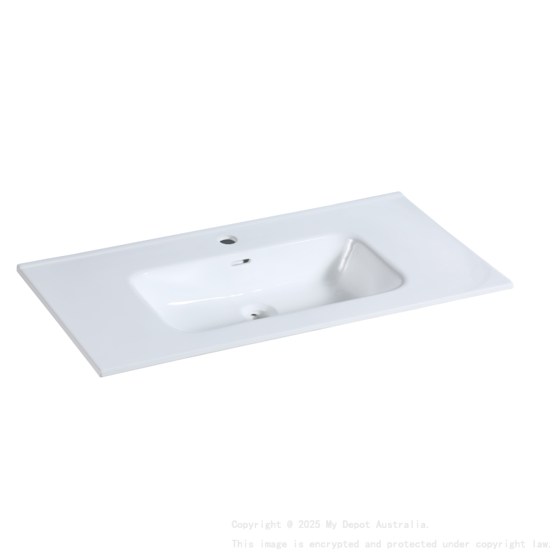 1200mm O Shape Basin Thin Edge Ceramic Vanity Top