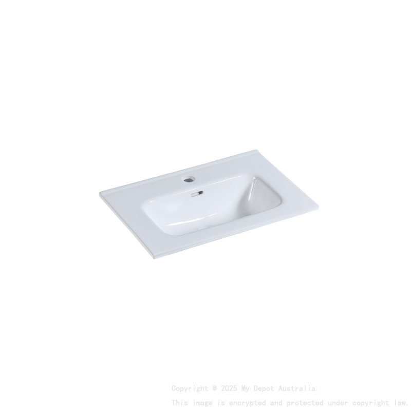 600mm O Shape Basin Thin Edge Ceramic Vanity Top