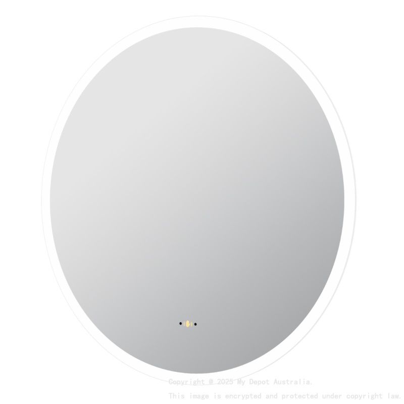 900*900mm Orbis LED Back Lit Mirror With Acrylic Strip