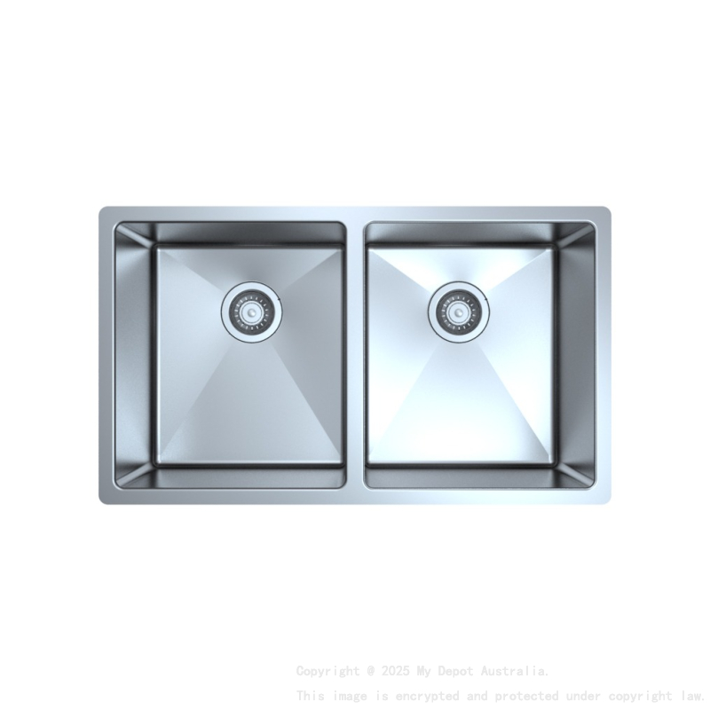808*470*229mm Otus Double Bowl Undermount Sink