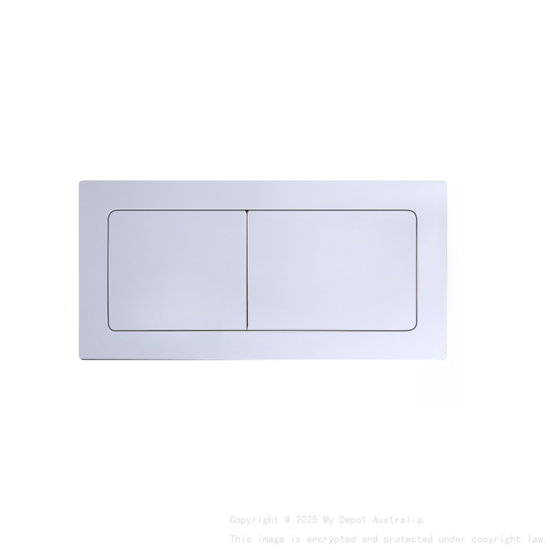 Square Press Button Chrome