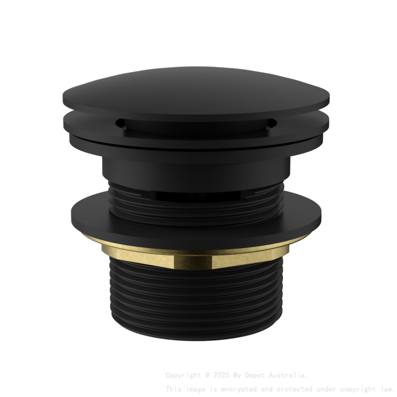 40mm Bath Pop-Up Plug With Removabel Waste With Overflow Matt Black