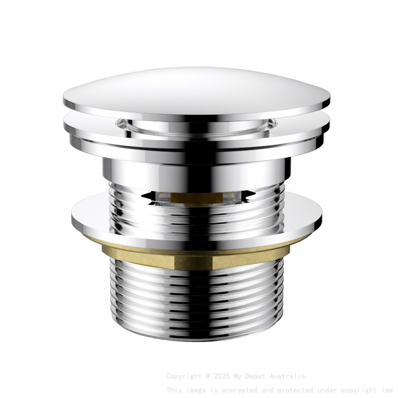 40mm Bath Pop-Up Plug With Removabel Waste With Overflow Chrome