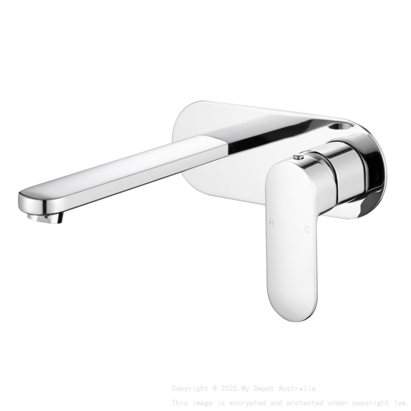 Cora Wall Basin Mixer Chrome