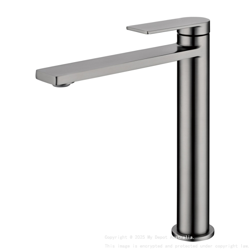 Ruki High Rise Basin Mixer Gunmetal