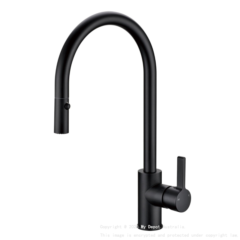 Otus Pull Out Sink Mixer Matt Black