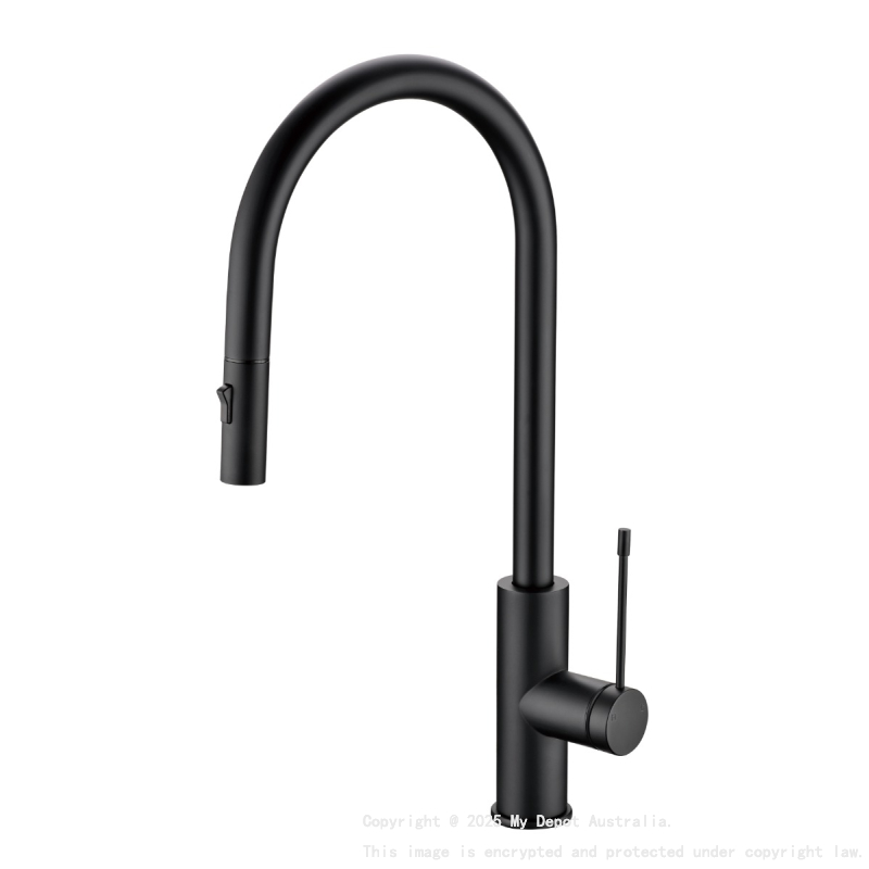 Aziz-II Pull Out Sink Mixer Matte Black
