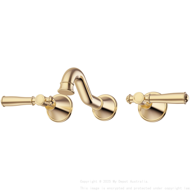 Clasico Bath Set in Brushed Gold