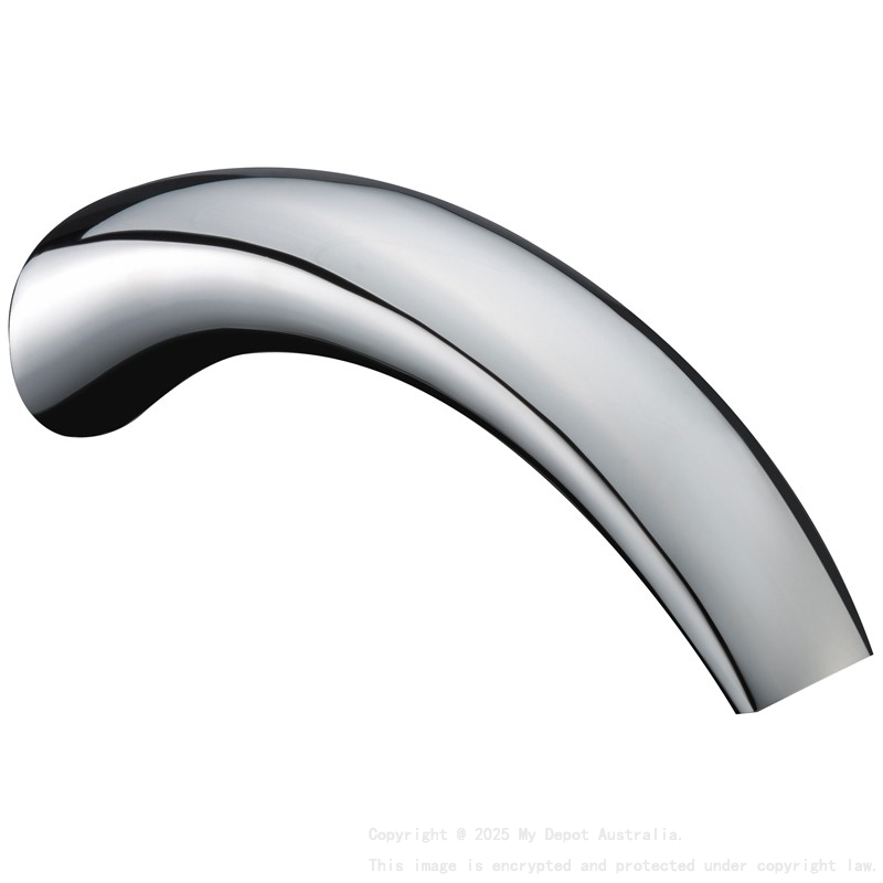 Yale Round Crescent Shaped Bath Spout Chrome