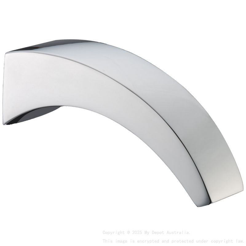 Yale Square Crescent Shaped Bath Spout Chrome