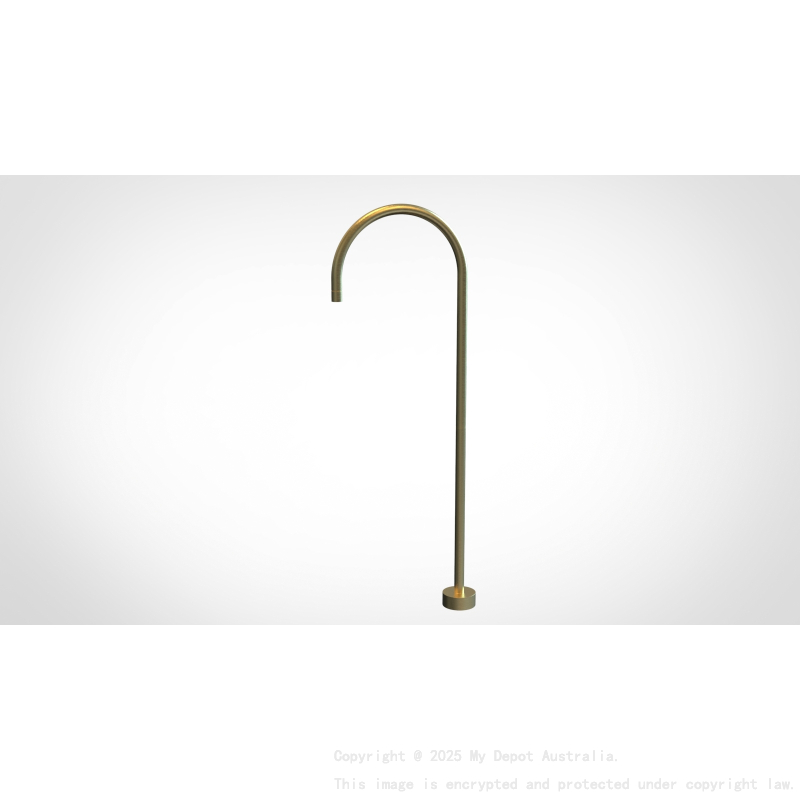 Yale  Round Floor-mounted Bath Spout Brushed Gold 