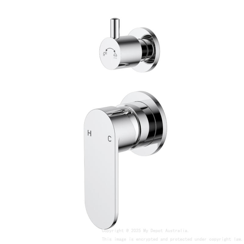 Sora SS Wall Diverter Mixer Trim Kits Chrome