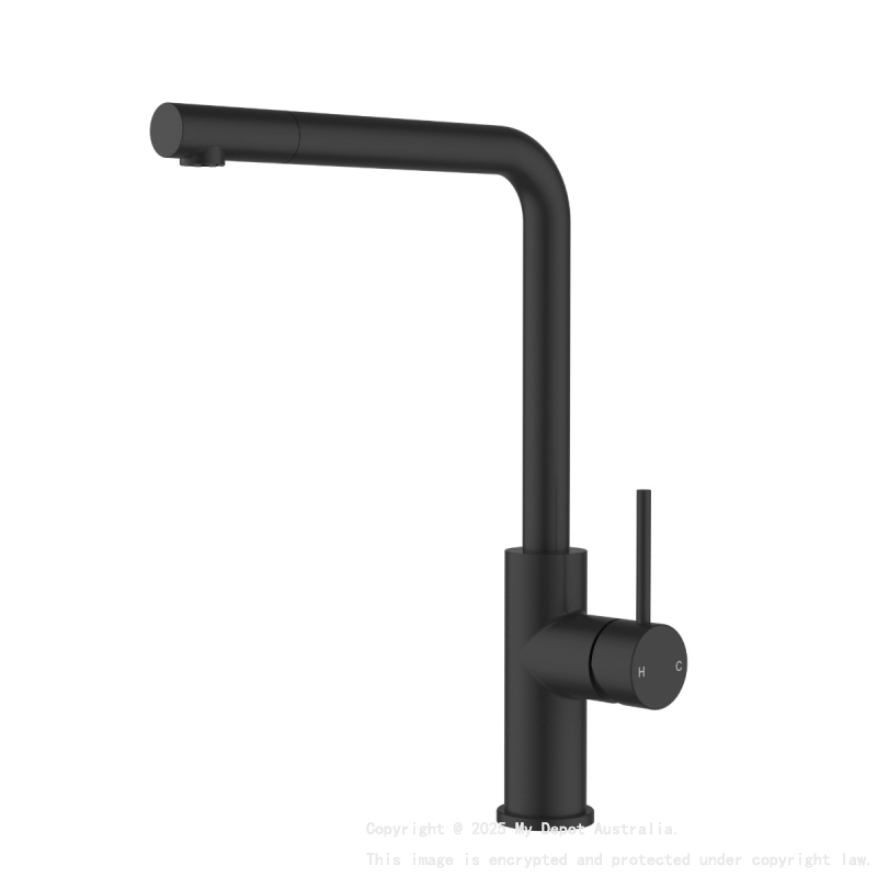 Otus Slimline SS Pull-Out Sink Mixer Matt Black