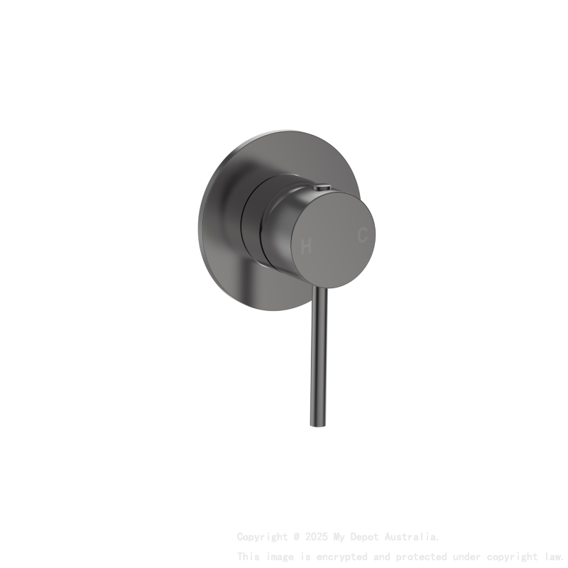 Otus Slimline SS Wall Mixer Trim Kits in Gun Metal 