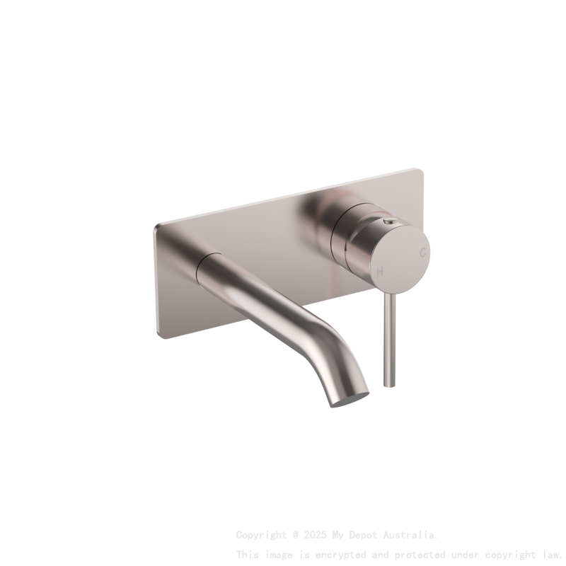Otus Slimline SS Wall Basin Mixer Trim Kits Brushed Stainless Steel