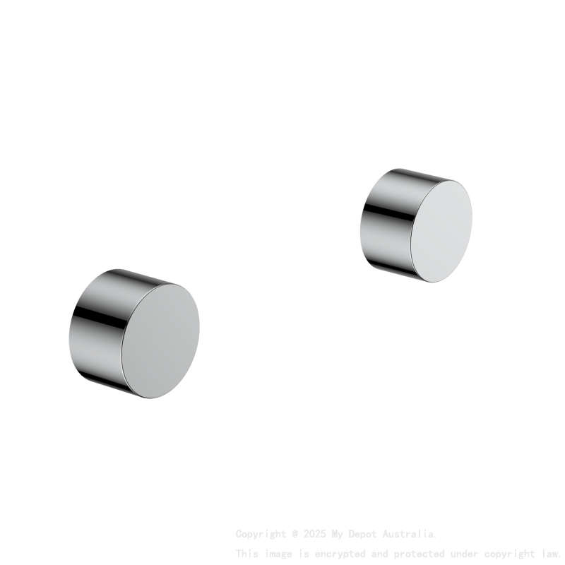 Tana 1/4 turn C/D Wall Top Assembly Chrome
