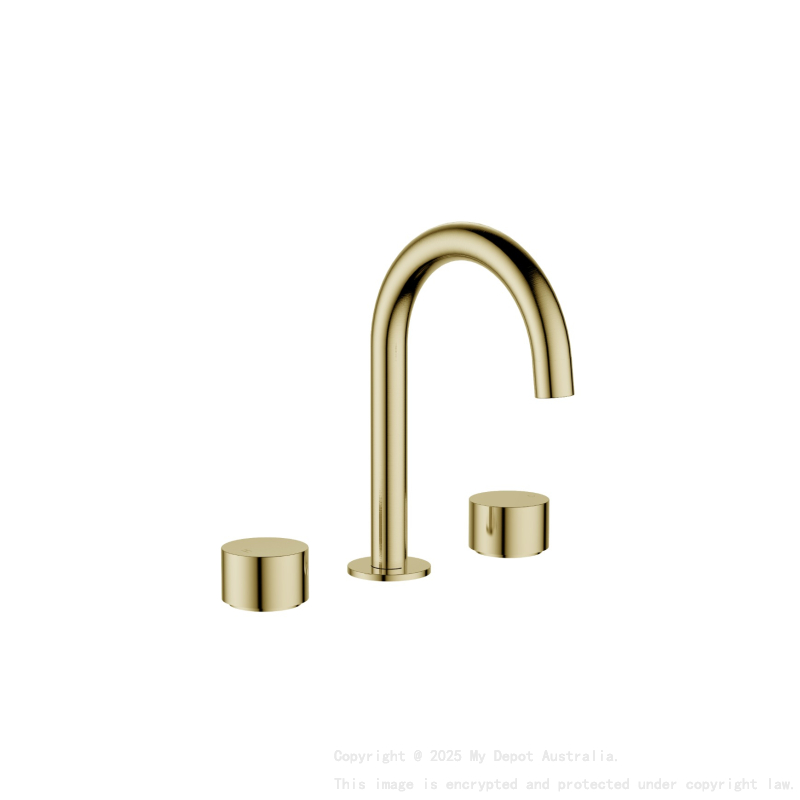 Tana 1/4 turn C/D Basin Set Brushed Gold 