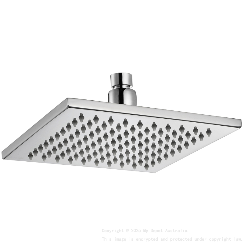 Eden Square Overhead Shower 200mm Chrome