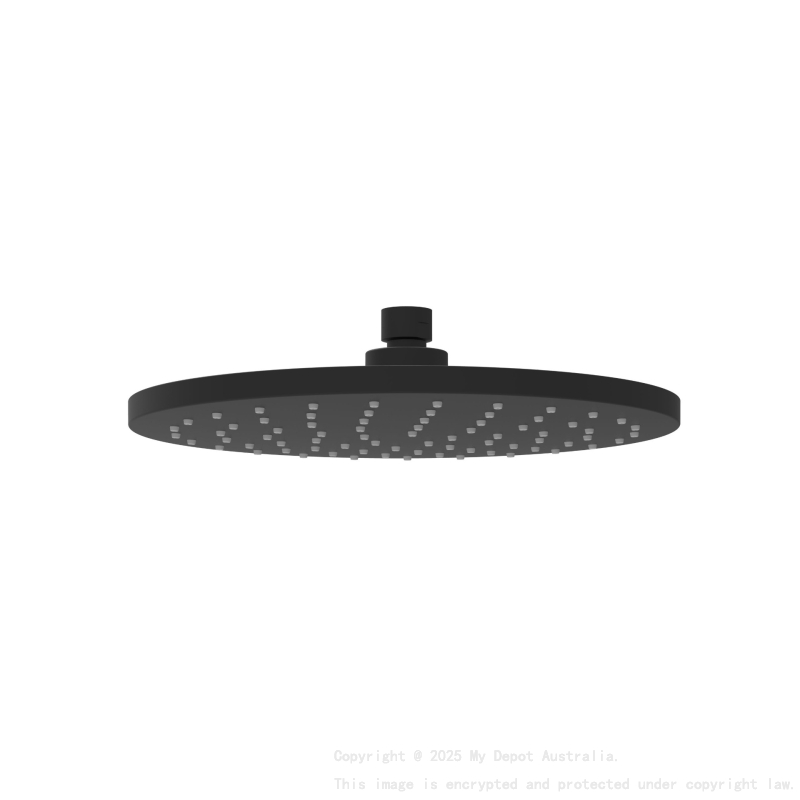 Otus Round Overhead Shower Matt Black