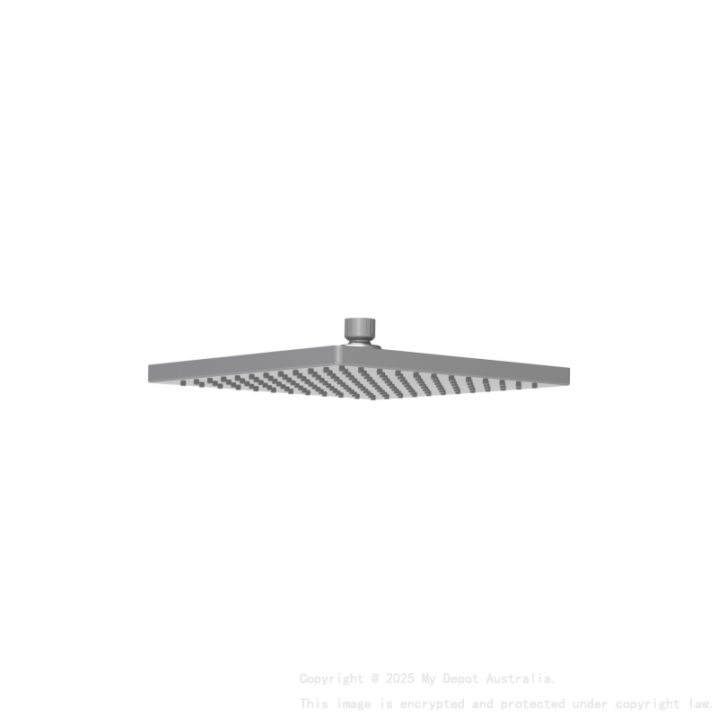 Rosa Square Overhead Shower Gun Metal
