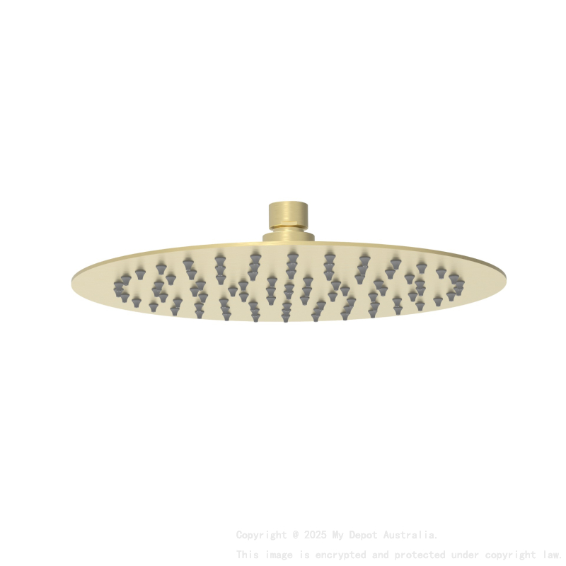 Dove Round Overhead Shower 250mm,Brushed Gold