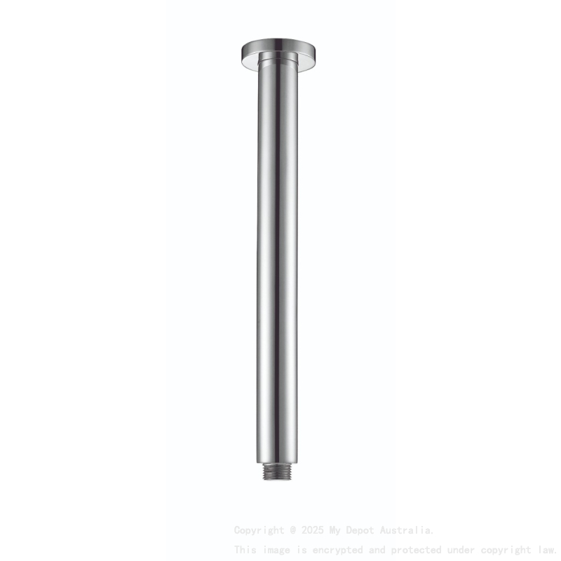 Round Vertical Shower Arm Chrome