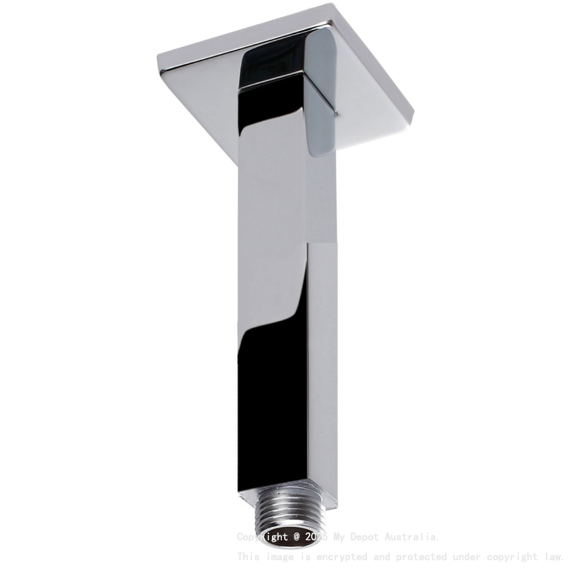 Square Vertical Shower Arm Chrome