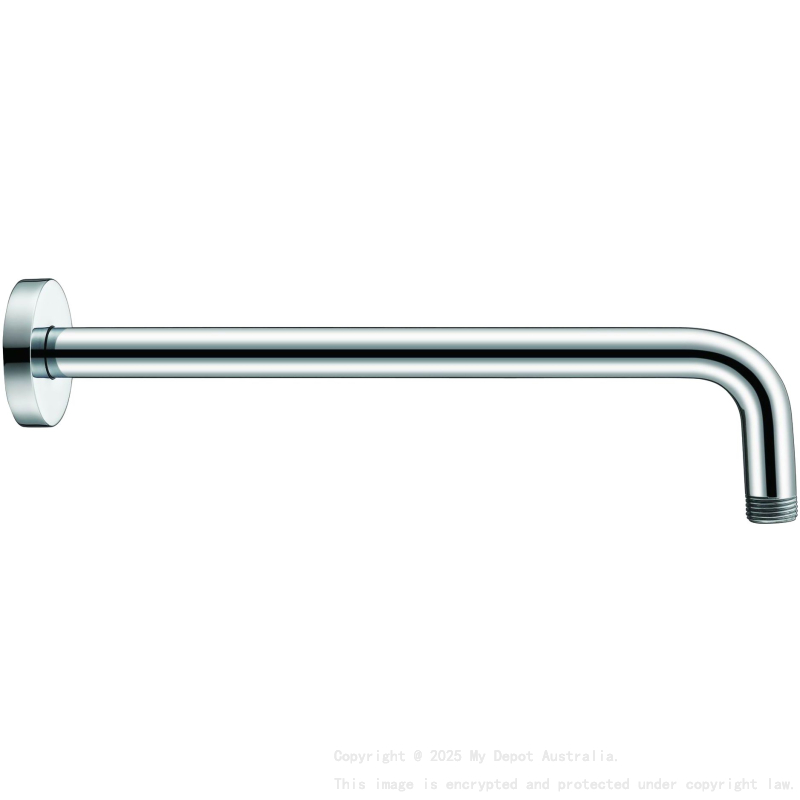 Round Horizontal Shower Arm Chrome