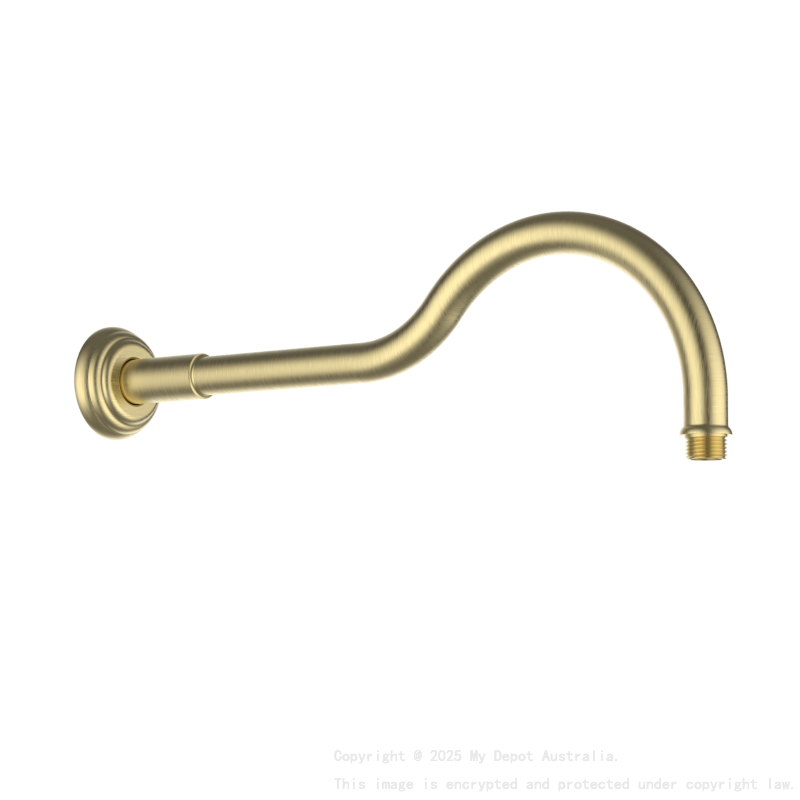 Clasico Shower Arm In Brushed Gold