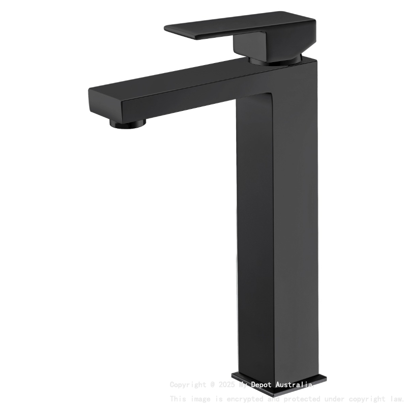 Rosa High Rise Basin Mixer Matt Black