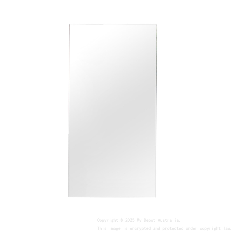 390MM Pencil Mirror Gloss White 2PAC MDF 1/DR Shaving Cabinet
