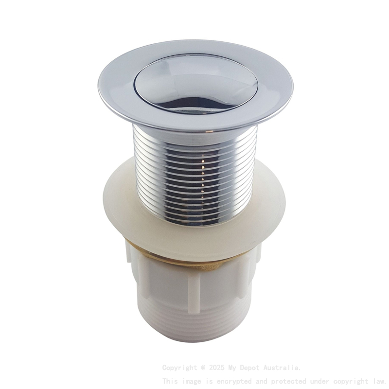 Chrome Solid Brass Bathroom Basin Sink Pop Up Waste Non Overflow