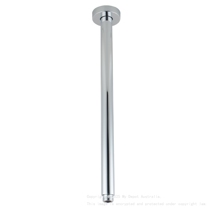 Pentro Chrome Round Ceiling Shower arm 400mm