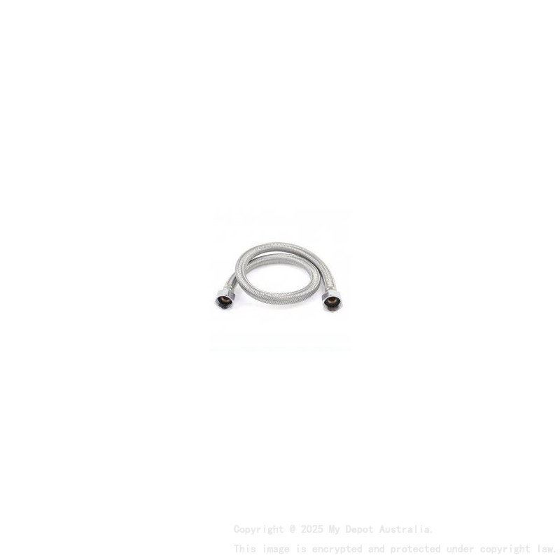 Water inlet/outlet Shower Hose Chrome 800mm