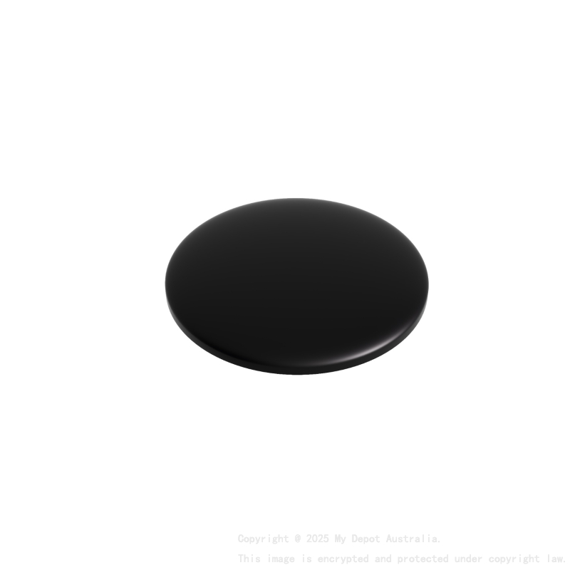 Solid Surface Bathtub Waste Cap Matt Black