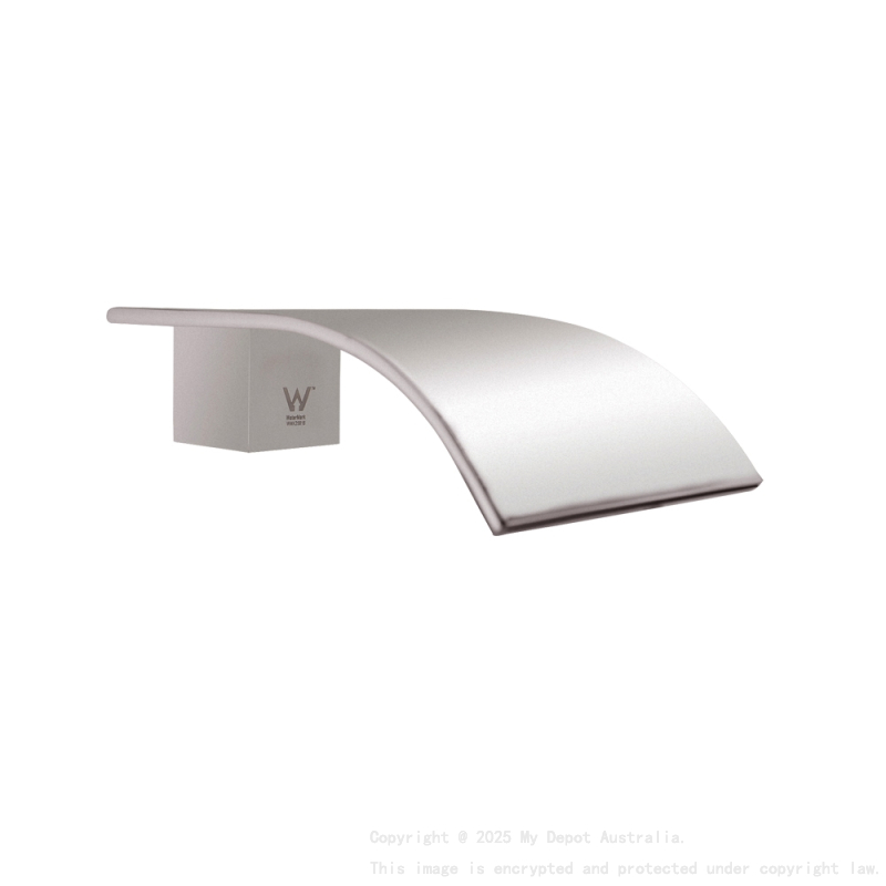 Esperia Brushed Nickel Square Bath Spout