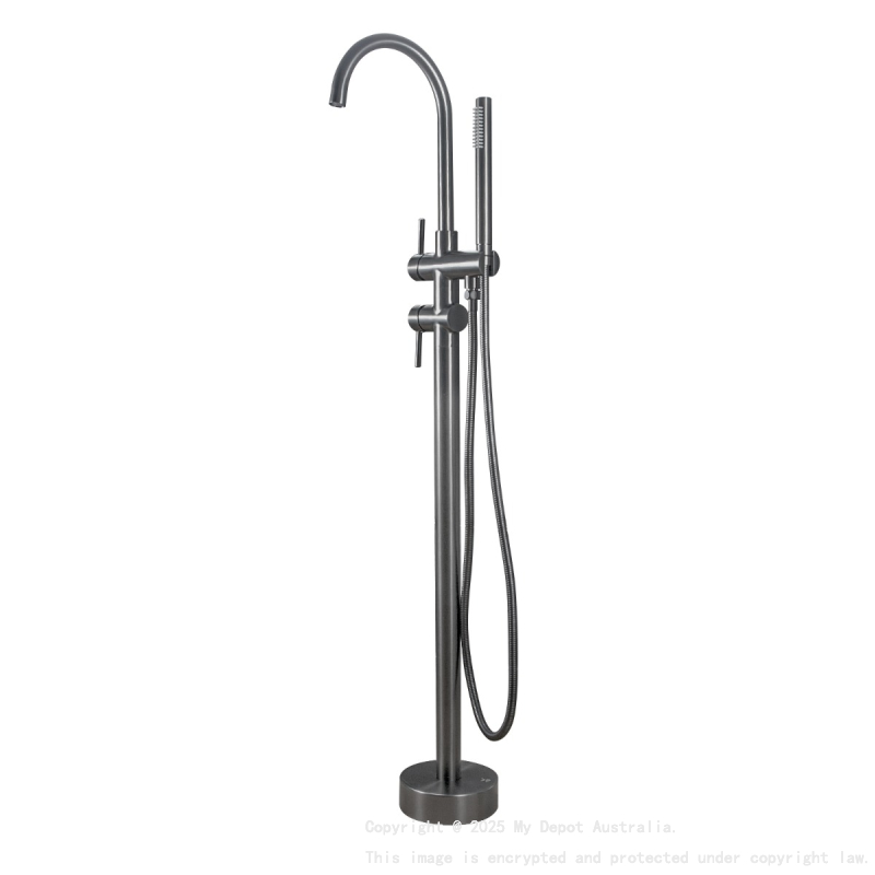 Pentro Gun Metal Grey Free Standing Spout & Shower
