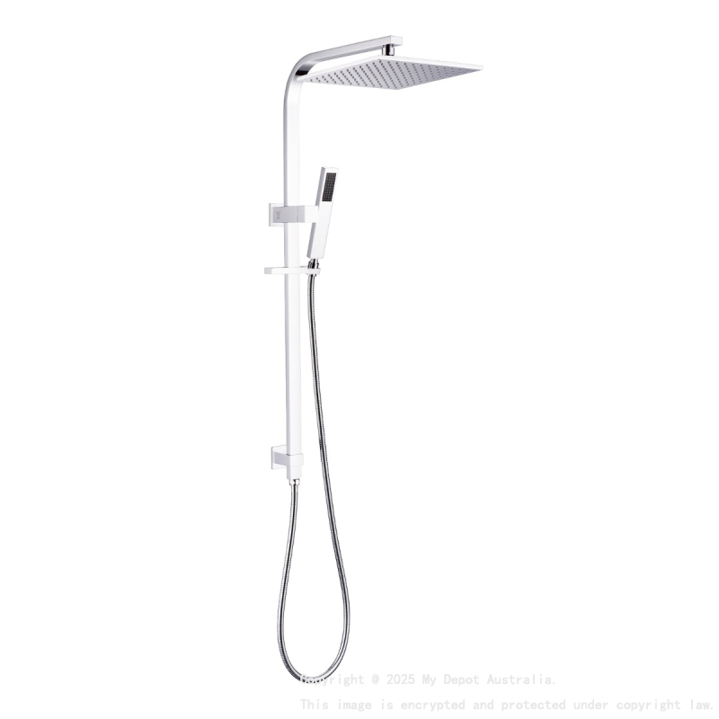 Esperia 10″ Chrome Square Shower Station