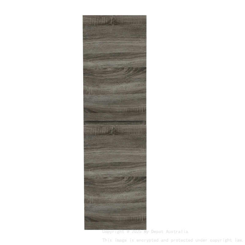 1350mm Dark Grey MDF Cabinet Bathroom Vanity 2 Doors Tall Boy