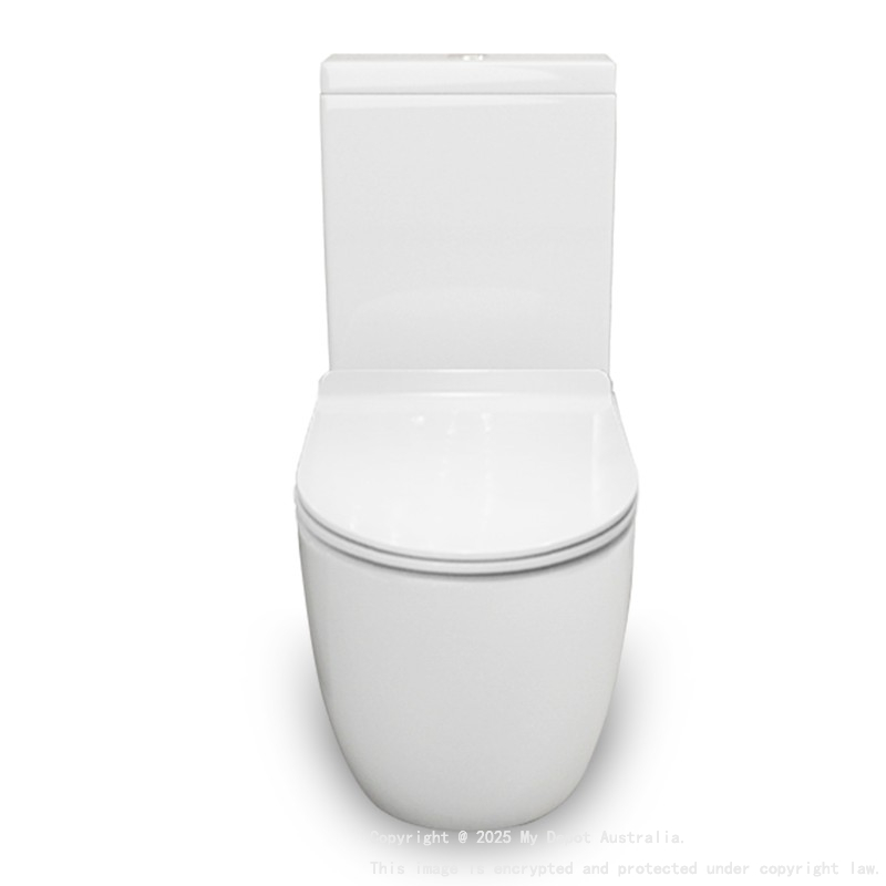 Two piece toilet Rimless flush