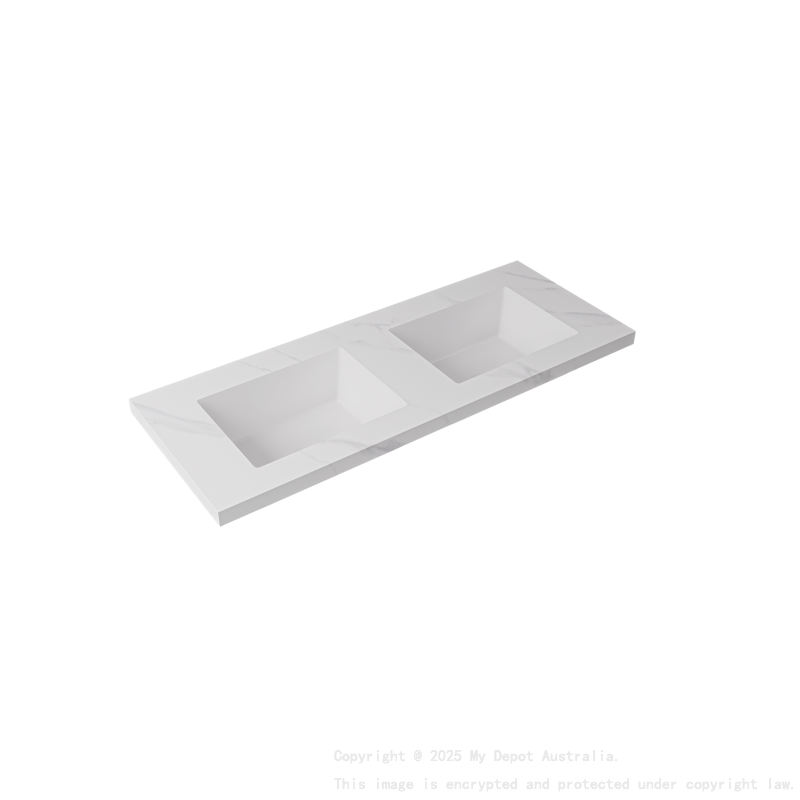 12000x460x190mm Carrara White Sintered Stone Seamlessjoined With Fine Ceramic Basin Double Bowl No Tap Hole