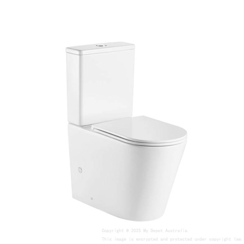 Vera Back To Wall Toilet Suite (Tornado) With Slim Uf Seat Cover 