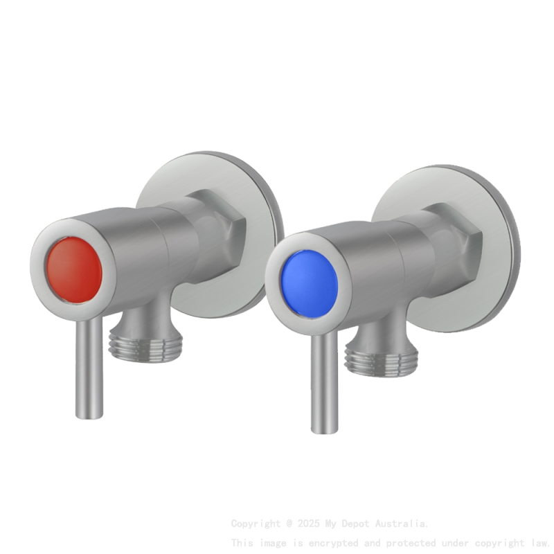 Pentro Brushed Nickel G 3/4" Washing Machine Taps SET