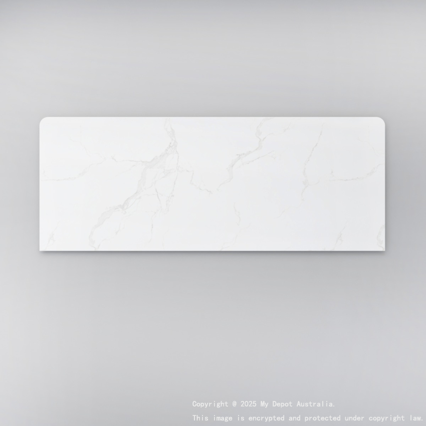 1200mm White Marble Look Sintered Stone Top Benchtop