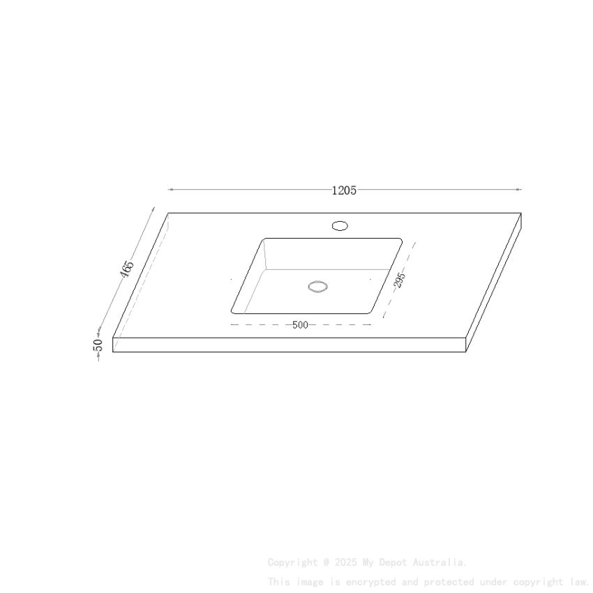 1205X465X50mm Calacatta Night Black Sintered Stone Semless Joined With Fine Ceramic Basin Stone Single Bowl