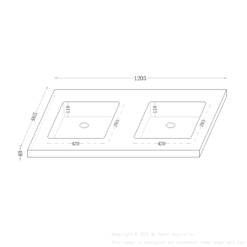 12000x460x190mm Carrara White Sintered Stone Seamlessjoined With Fine Ceramic Basin Double Bowl No Tap Hole