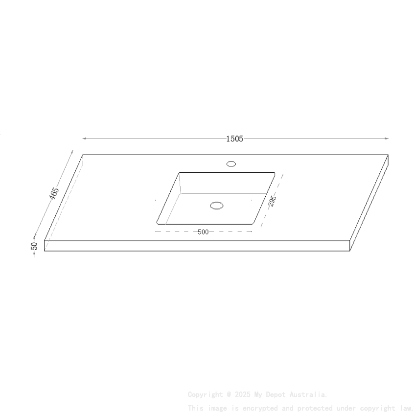 1505X465X50mm Calacatta Night Black Sintered Stone Semless Joined With Fine Ceramic Basin Stone Single Bowl